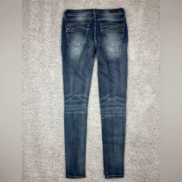 Buckle Black Jeans Womens 25 Fit 53 Skinny Dark Distressed Stretch Style BBW1175 - Picture 5 of 5